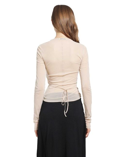 Lemaire White Ballerina Scarf Top