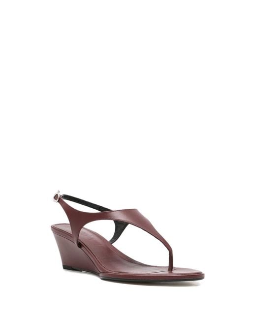 Aeyde Brown Roose Wedge Sandals