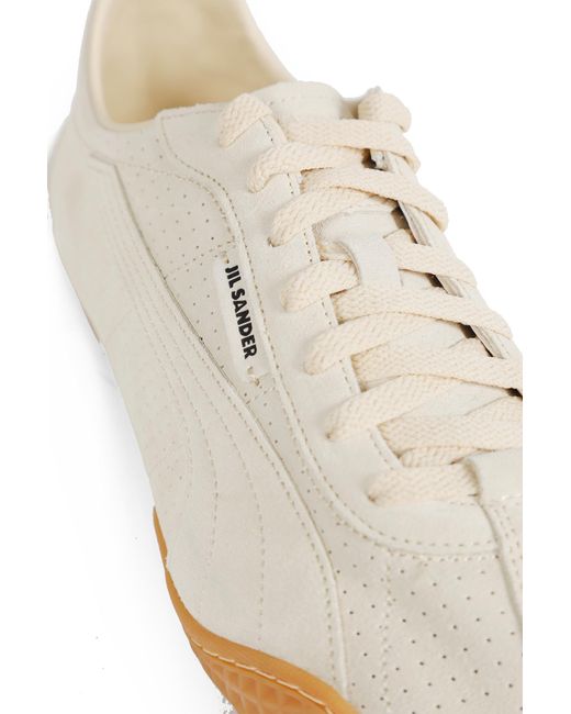 PUMA White X Jil Sander K Street Suede Sneakers for men