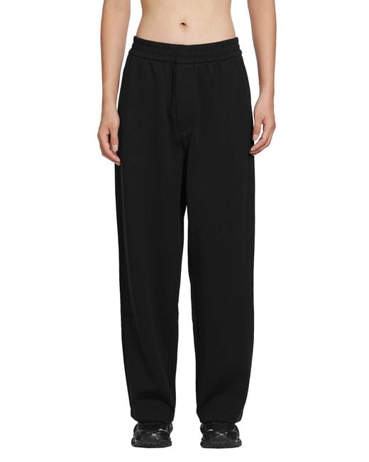 Emporio Armani Black Cotton Sweatpants for men