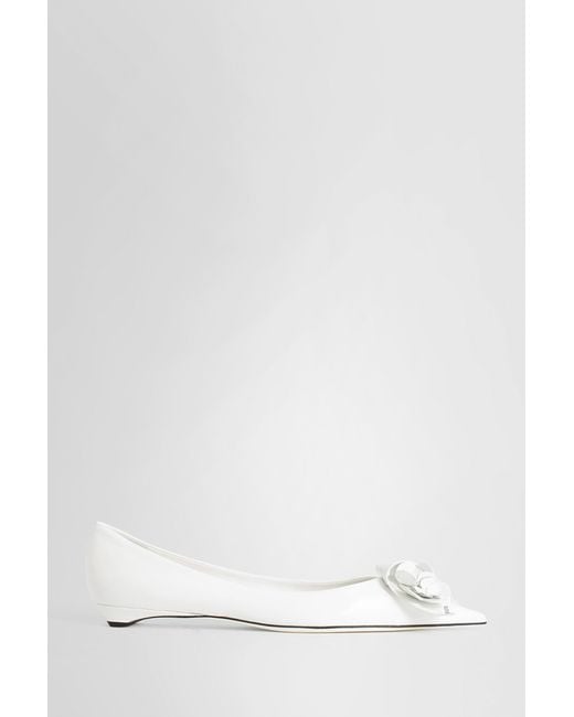 Prada White Flats