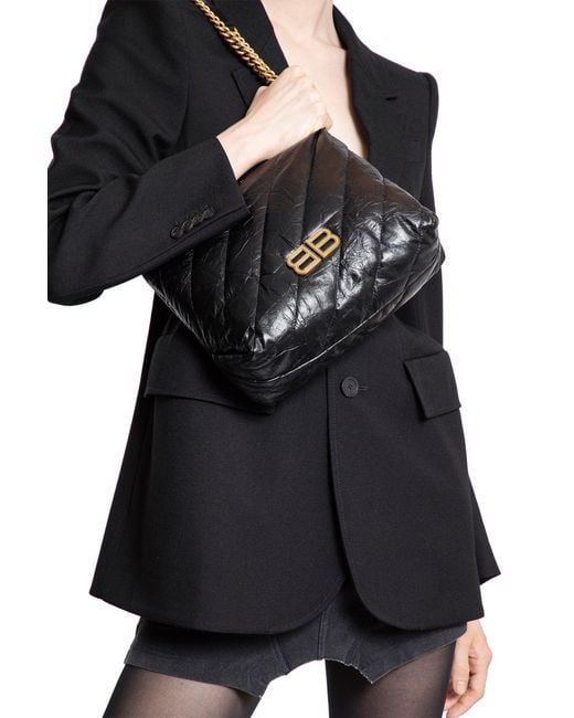 Balenciaga Black Crush Hobo S