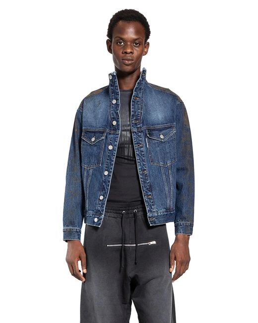 JORDANLUCA Blue Liquidity Jacket for men