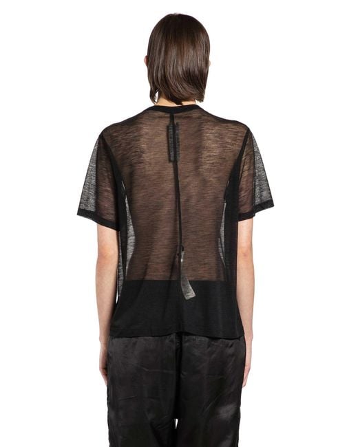 Rick Owens Black Temple Brad T-Shirt
