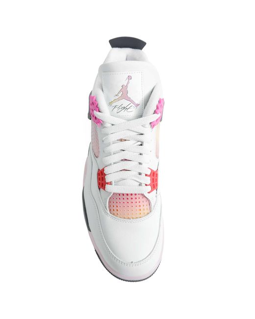 Nike White Air Jordan 4 Retro Comic Sneakers for men