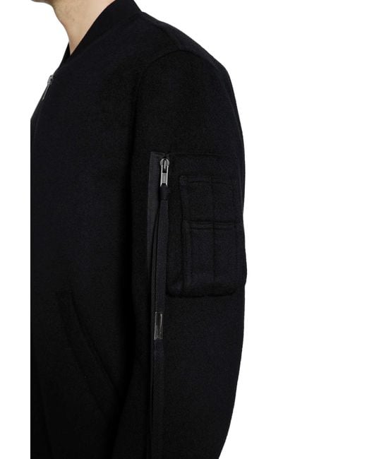 Ann Demeulemeester Black Dries Standard Bomber for men