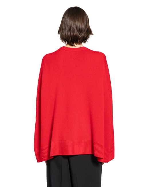 Totême  Red Crew Cape Knit