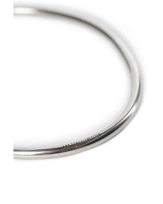 Ann Demeulemeester White Anouk Bangle for men