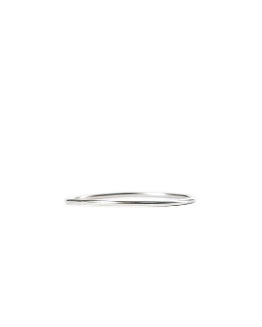 Ann Demeulemeester White Anouk Bangle for men