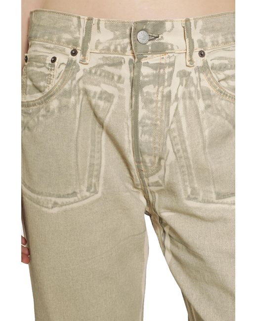 Acne Natural Overprint 5 Pocket Jeans