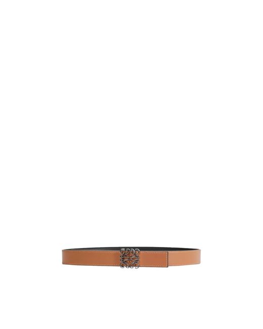 Loewe Brown Anagram Reversible Belt for men