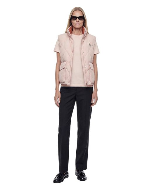 Moncler Black Cotton Poplin Pants