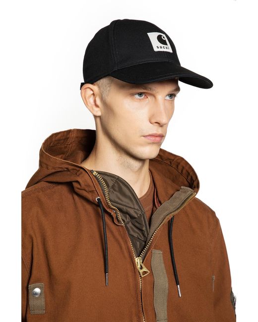 Sacai Carhartt Wip Duck Cap in Black for Men | Lyst