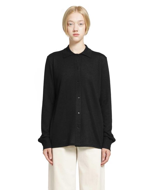 The Row Black Ocari Top