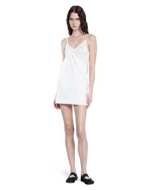 MM6 by Maison Margiela White Dresses