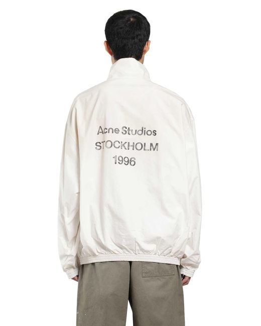 Acne White Washed 1996 Logo Jacket for men