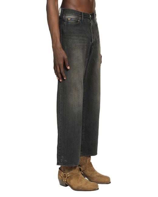Ssstein Black Loose Denim Jeans for men