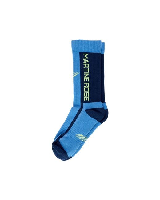 Martine Rose Blue Sport Socks for men