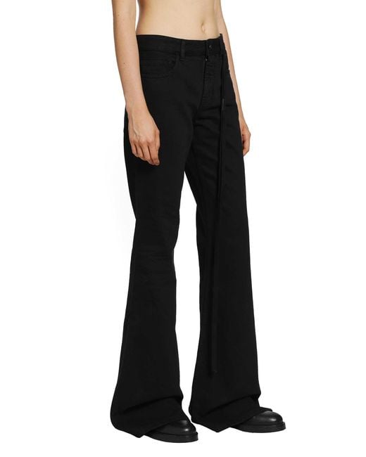 Ann Demeulemeester Black Toos Slim Bootcut Jeans