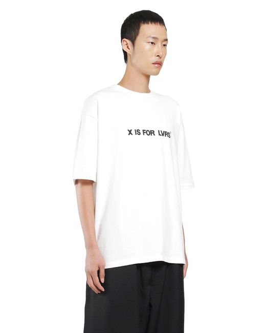 ADRIATIQUE White X Antonioli Lvrs Boxy Tee for men