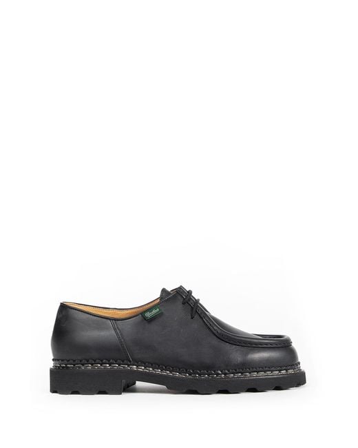 Paraboot Black Michael Derby Shoes for men