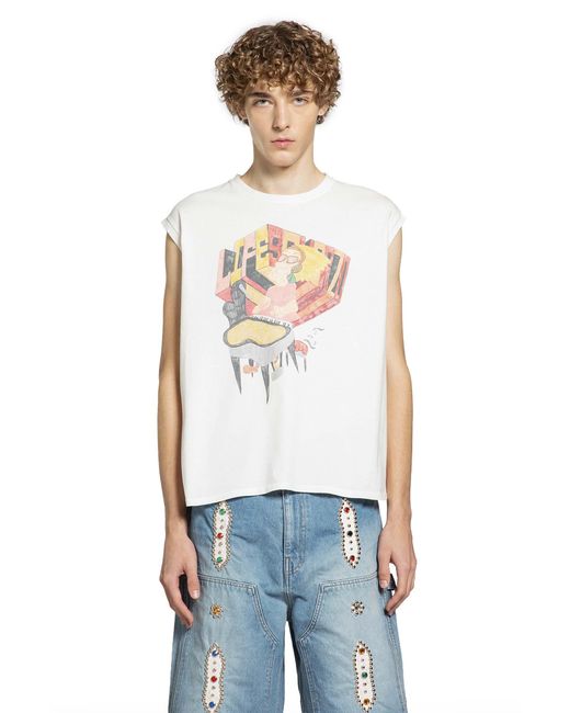 Kapital White 20/-Jersey Non -Sleeve Big T for men