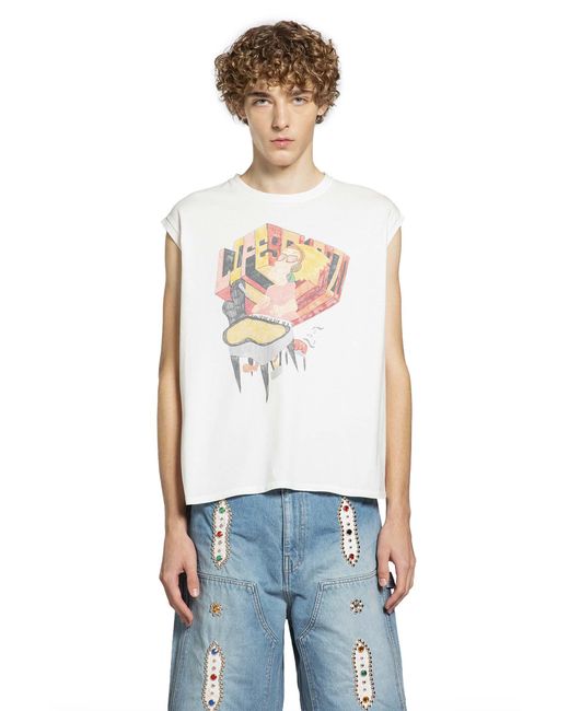 Kapital White 20/-Jersey Non -Sleeve Big T for men