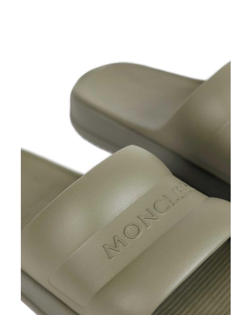 Moncler Green Altive Slides for men