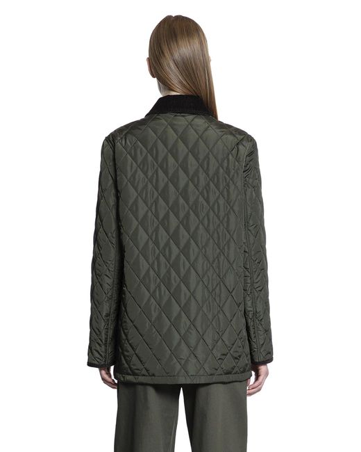 Burberry Green Quilted Nylon Jacket