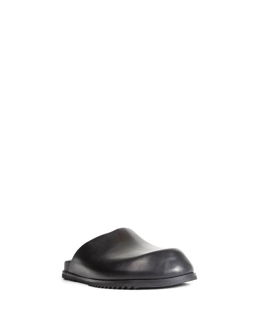 Rick Owens Black Temple Mules