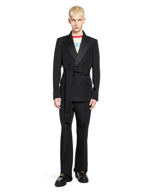 Valentino Black Wool Pants for men