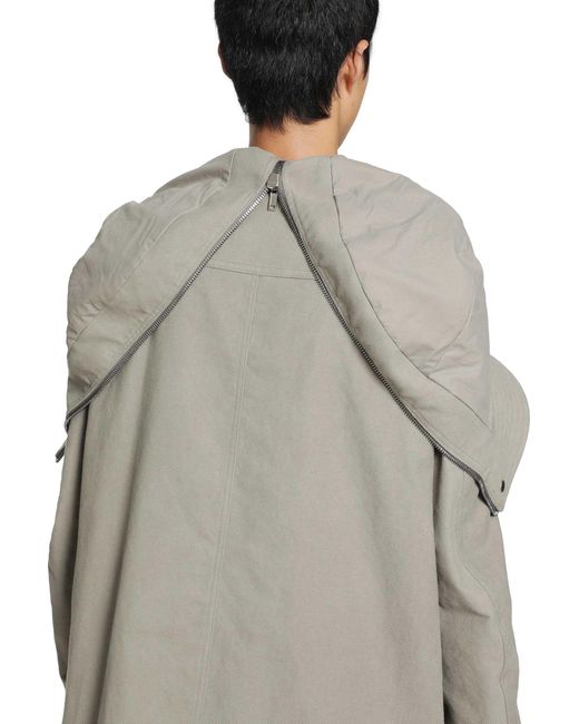 Rick Owens Gray Tower Megaparka for men