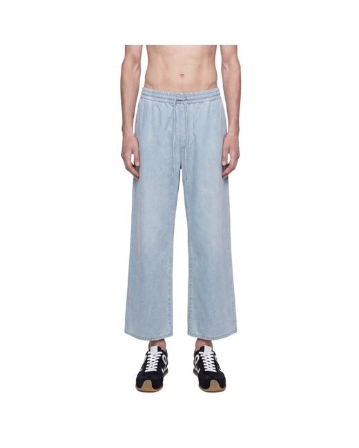 Loewe Blue Drawstring Trousers for men