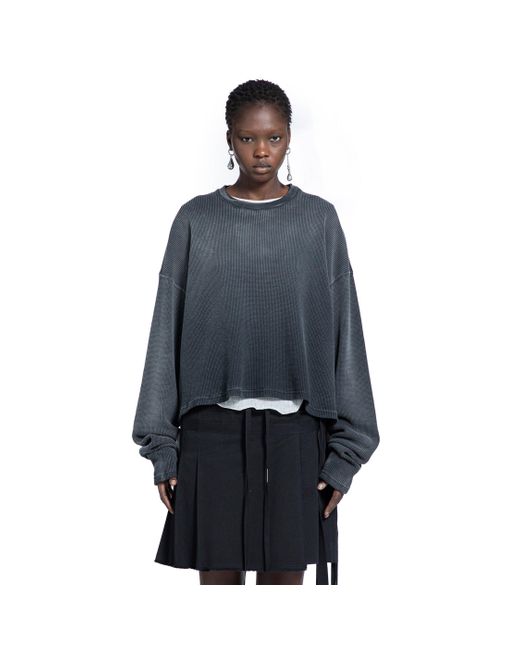 Ann Demeulemeester Blue Nikita Printed Long Sleeve T-Shirt