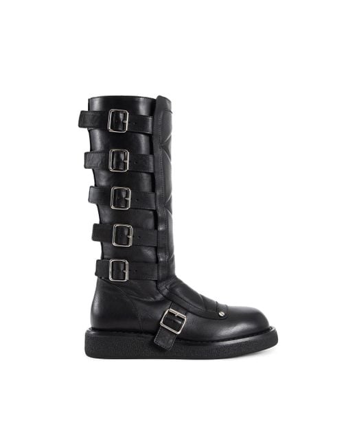 Ann Demeulemeester Black Ditte Wrap Boots