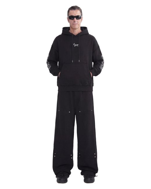 44 Label Group Black Rivets Pants for men