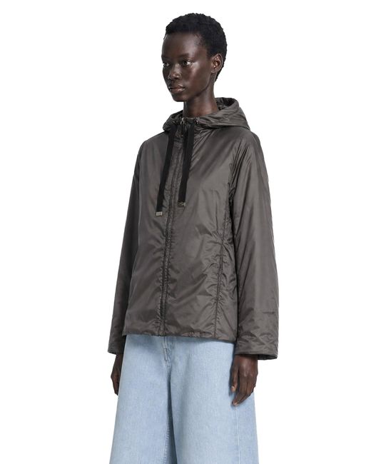Max Mara Black Padded Water-Repellent Hooded Jacket