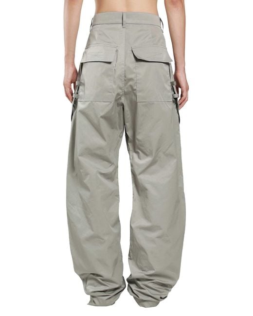Rick Owens Gray Tower Stefan Cargo Pants for men