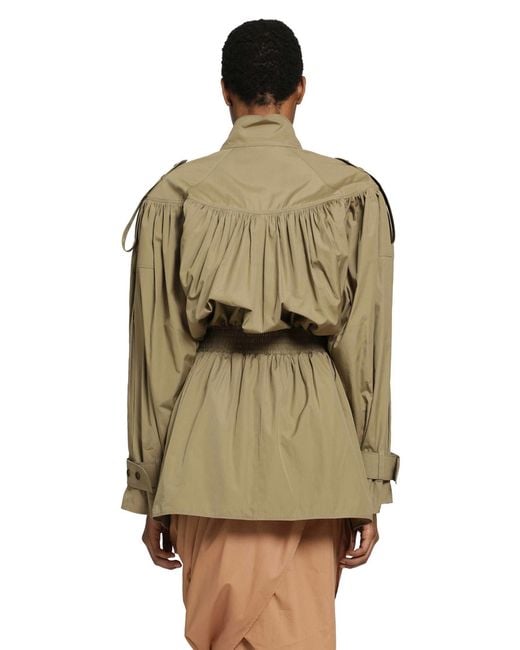 Chloé Green Short Trench Coat