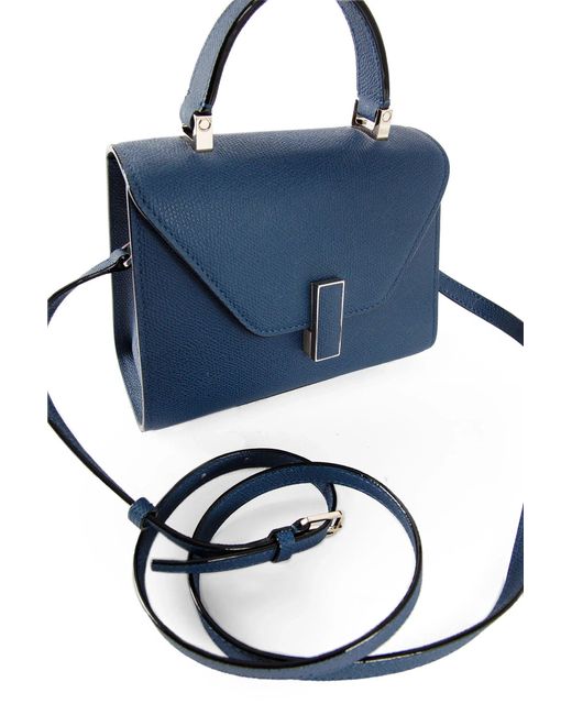 Valextra Blue Top Handle Bags