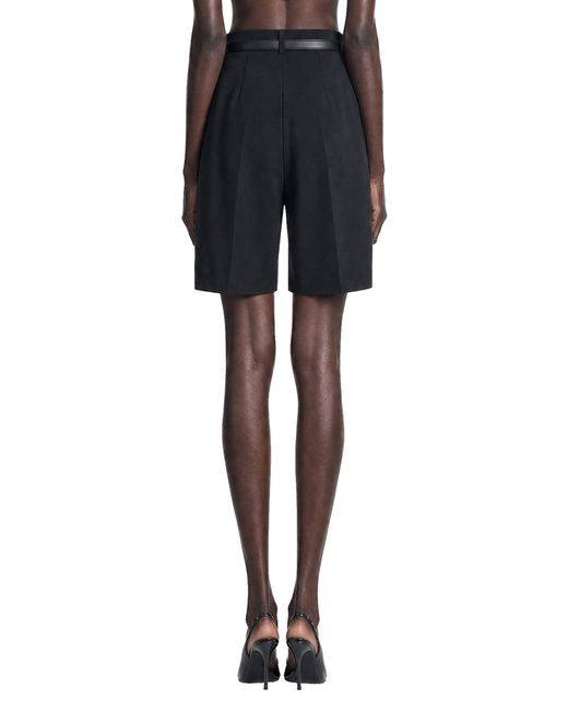 Max Mara Black Woollen Cloth Bermuda Shorts