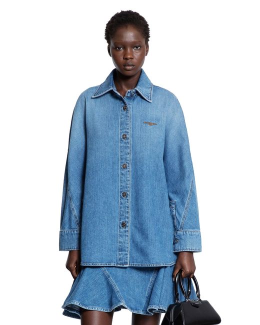 Givenchy Blue Cocoon Shirt