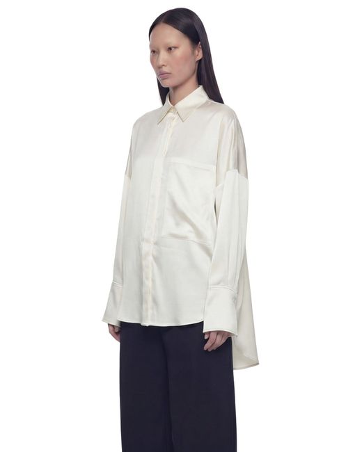 NVL-GARDE White Open Back Oversized Pocket Shirt
