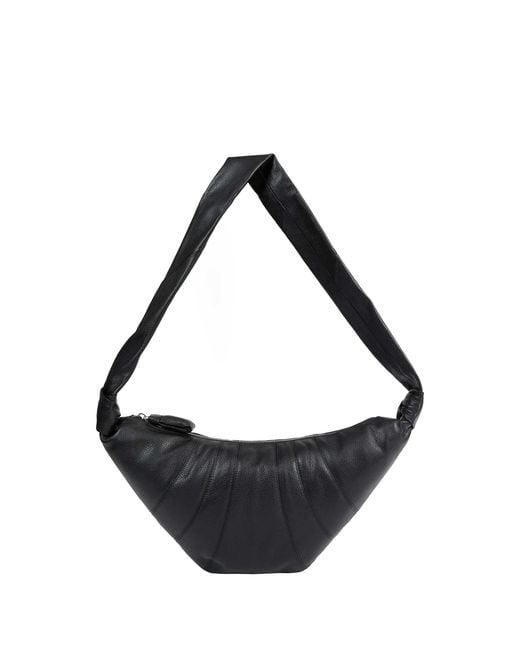 Lemaire Black Medium Croissant Bag for men