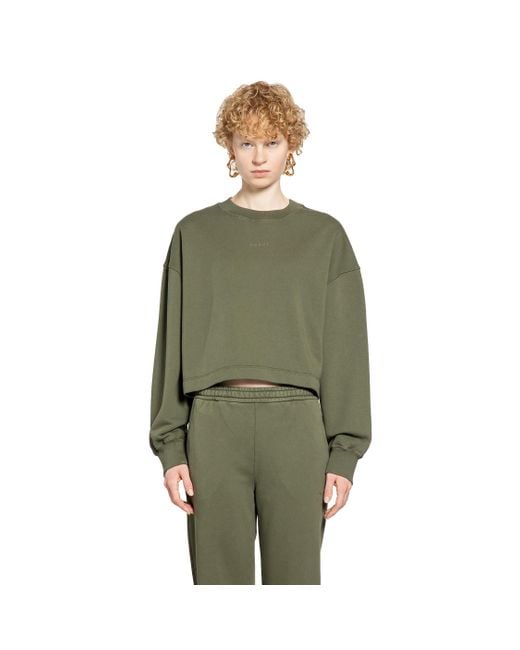 Gucci Green Cropped Sweatshirt