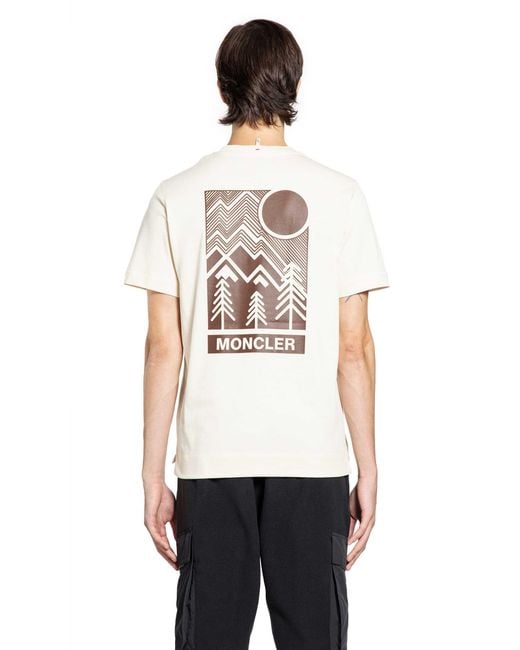Moncler White T-Shirts & Tank Tops for men