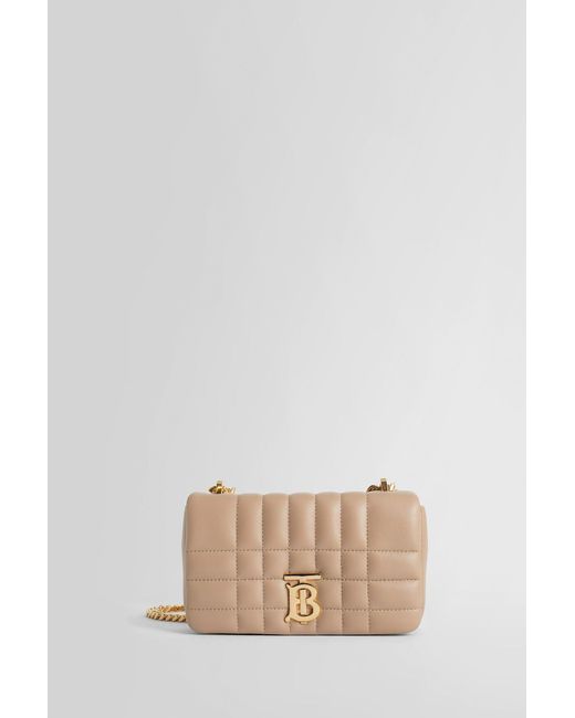 Burberry Shoulder Bags in Natural | Lyst