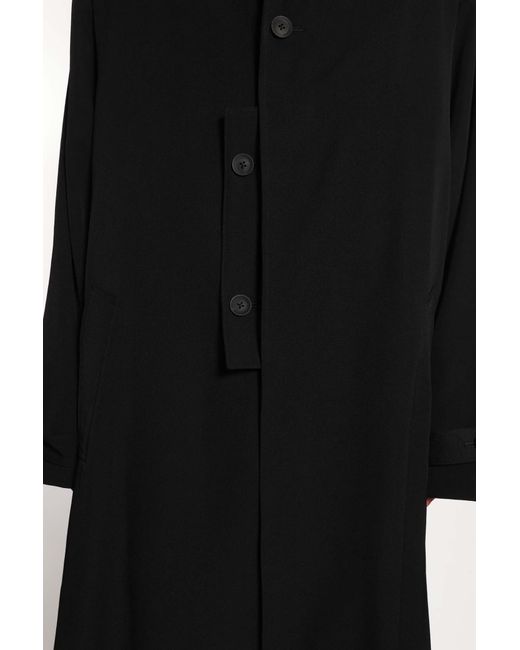 Yohji Yamamoto Black Designed Sleeves Coat for men