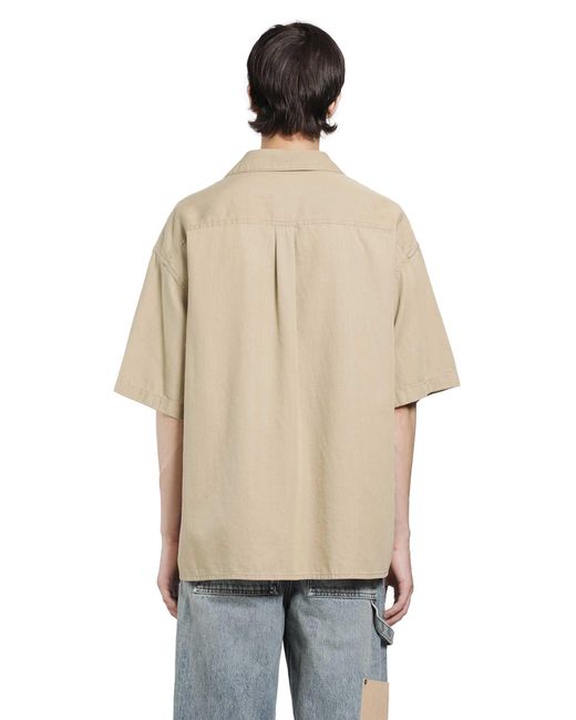 Loewe Natural Cotton Short Sleeve Shirt for men