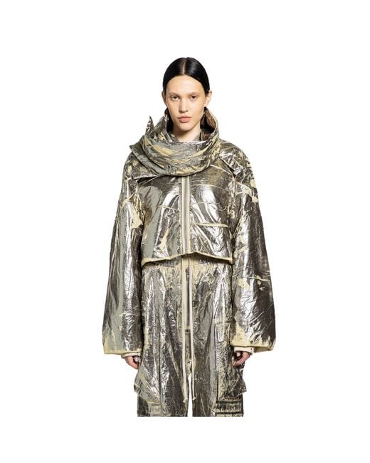 Rick Owens Gray Zip-Fastening Jacket